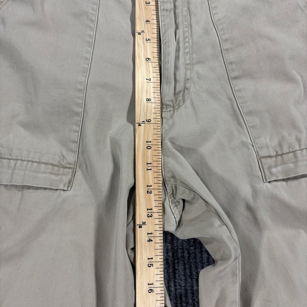Structure Chino Pants Mens 34x32 Tan Khaki Cotton Cargo Pocket Vintage 2001 - Picture 4 of 16